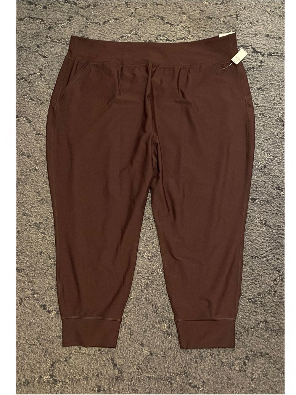 Old Navy Reddish Brown Powersoft High Rise Ankle Joggers Pants Size 4X New NWT